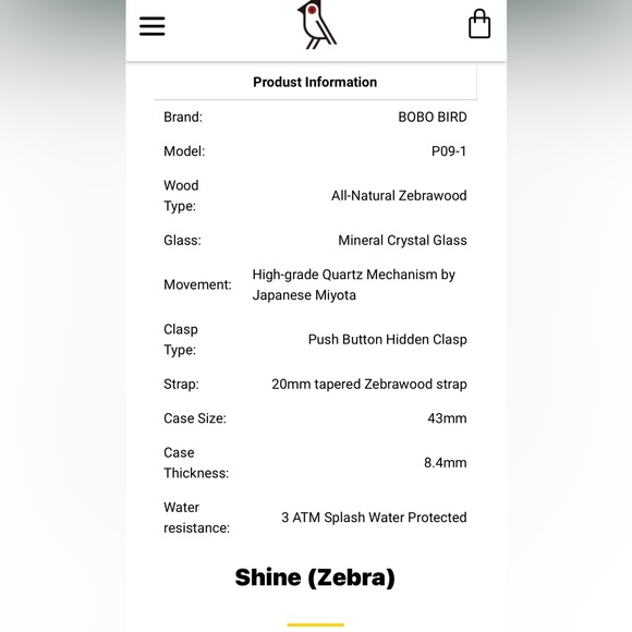 Brand New Men’s BoboBird Watch - Picture 14 of 14